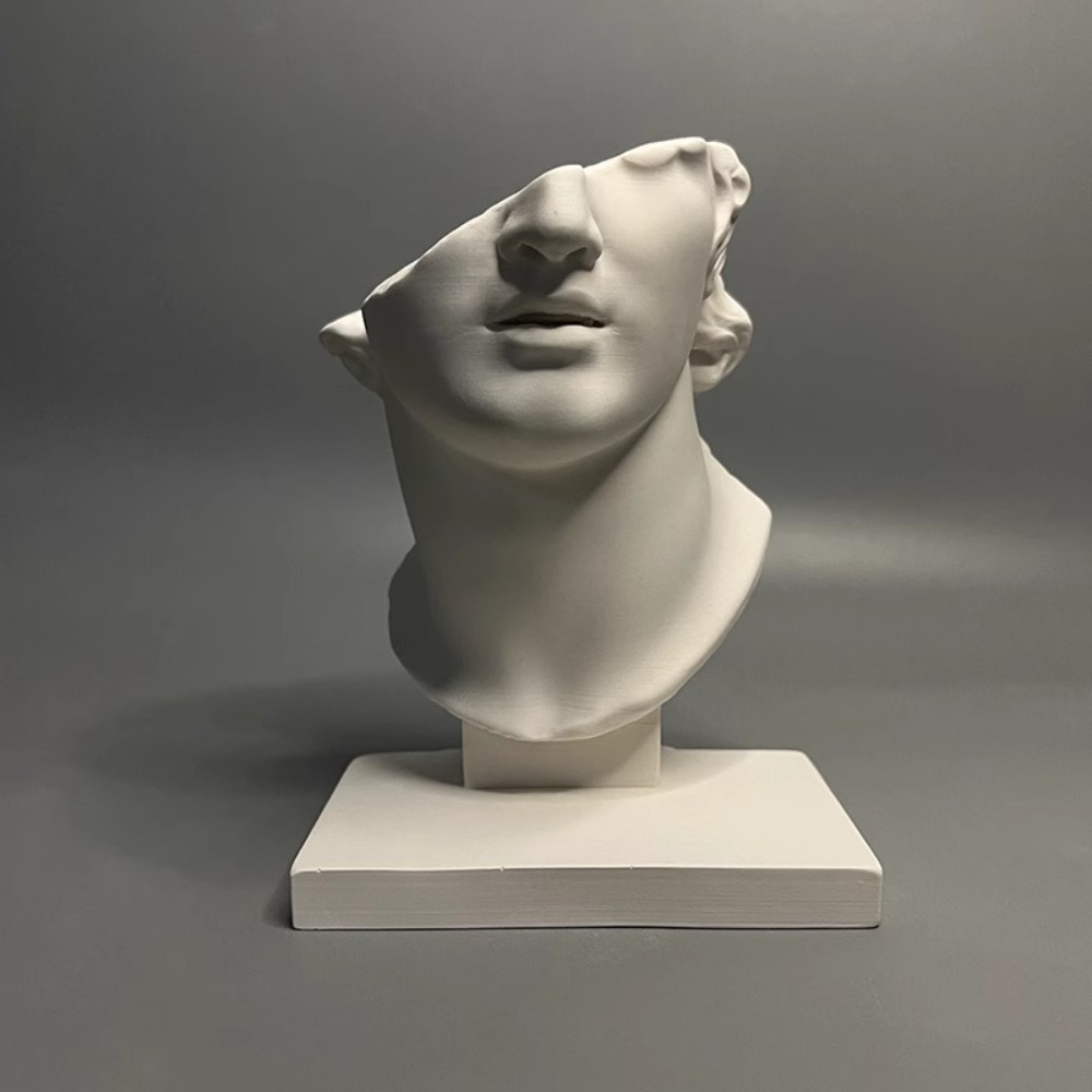 Interior Design Book - European Half Head Figures Plaster Statue