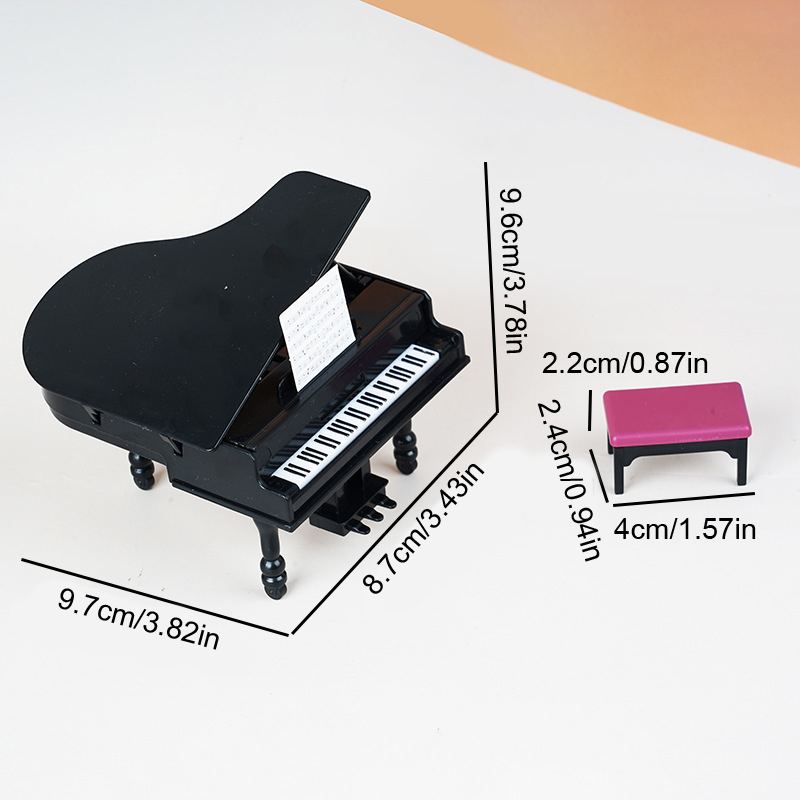1:12 Dollhouse Miniature Piano - огляд і ціна Interior Design Living Room