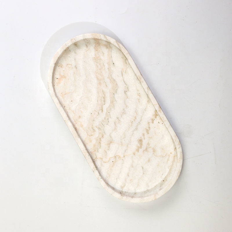 Factory Drop Shipping Nordic W - огляд і ціна Travertine Tray Oval
