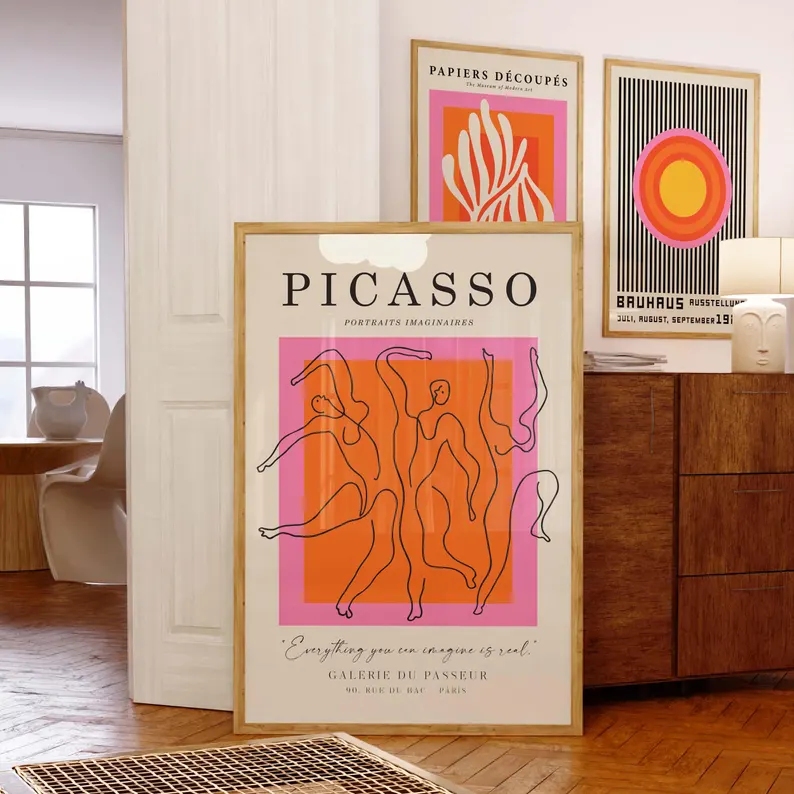 3pcsModern Orange  Bauhaus And - огляд і ціна Interior Design Living Room