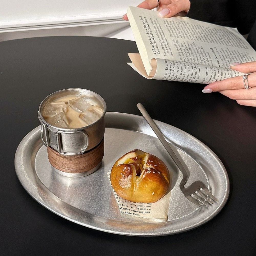 New Stainless Steel Cake Tray  - огляд і ціна Travertine Tray Oval