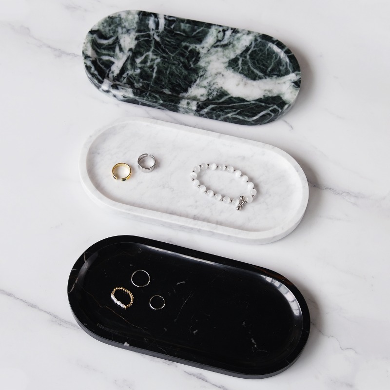 Natural Travertine Marble Oval - огляд і ціна Travertine Tray Oval