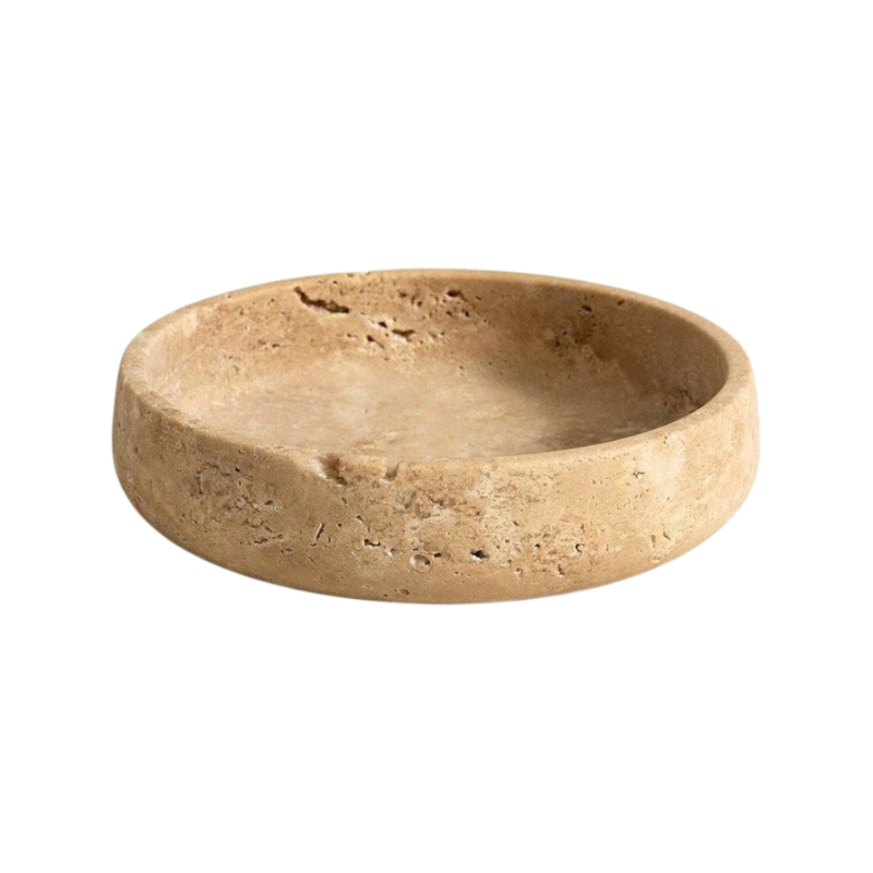 Natural Travertine Round Bowl  - огляд і ціна Travertine Tray Oval
