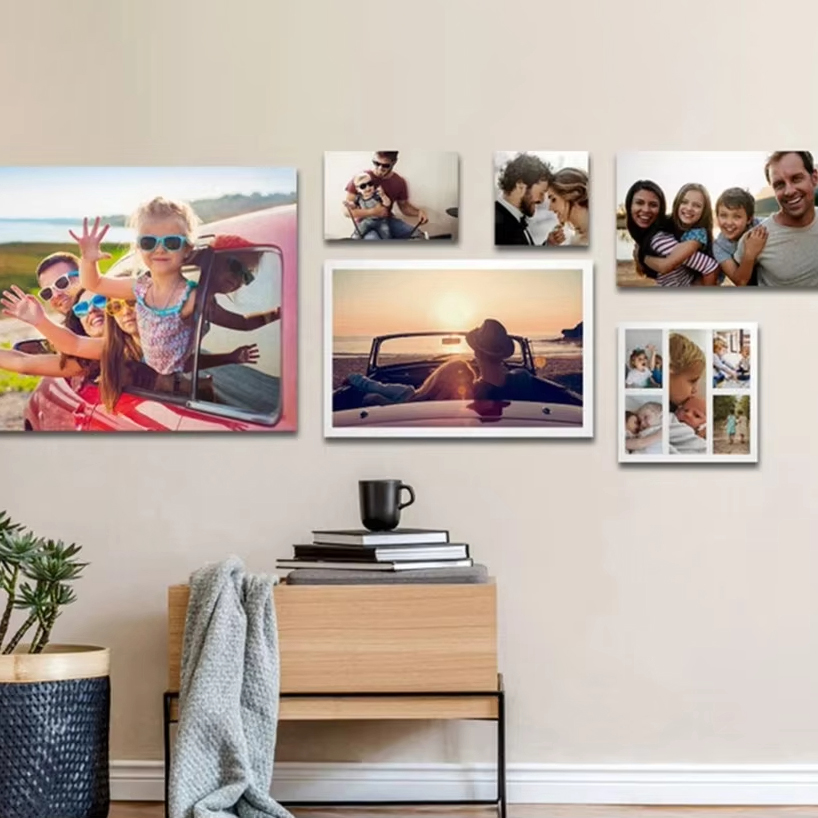 Custom Frameless Photo Canvas  - огляд і ціна Interior Design Living Room