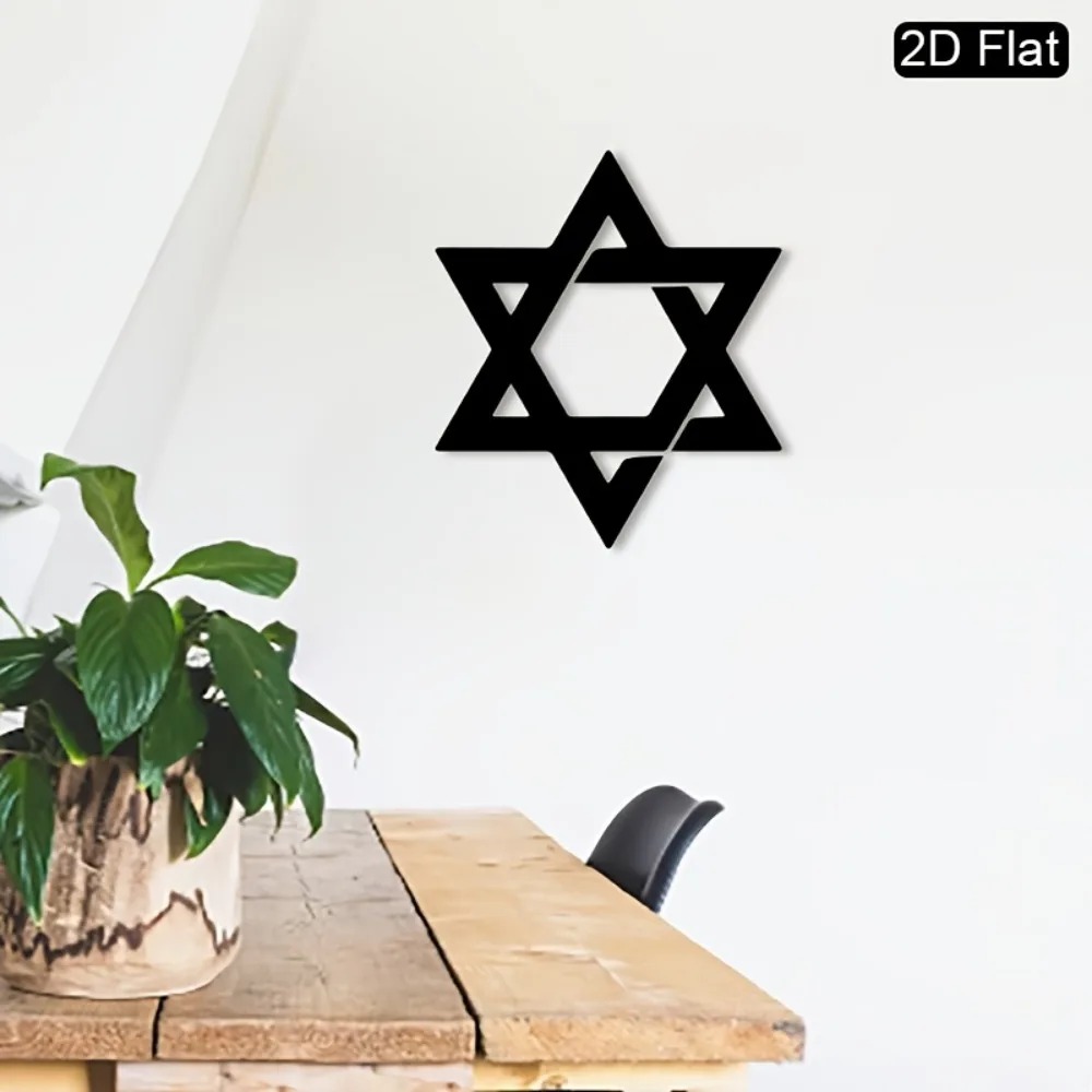 CIFBUY Iron Wall Art Star of D - огляд і ціна Interior Design Living Room