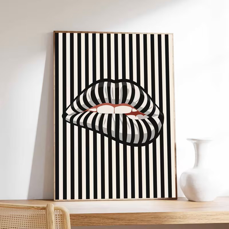 Simple and Abstract Striped Li - огляд і ціна Interior Design Home