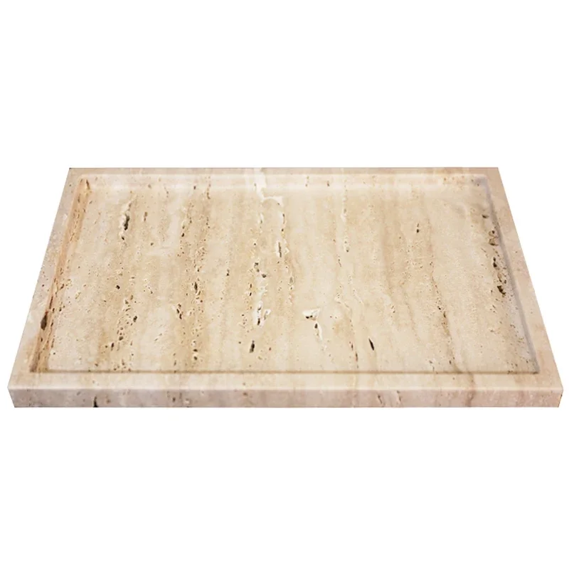 【Natural】30x20x1.8cm Nature Ma - огляд і ціна Travertine Tray Oval
