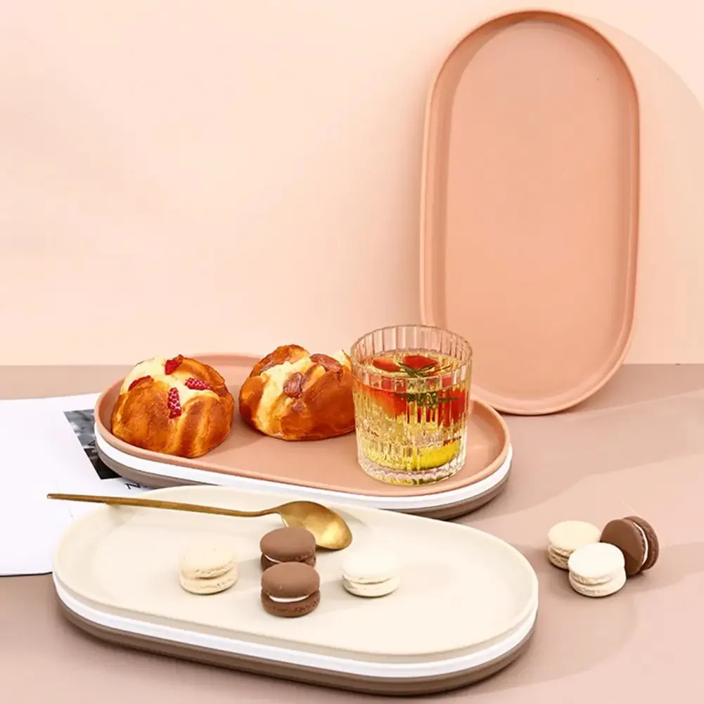 Fruit Plate Dessert Tray Stack - огляд і ціна Travertine Tray Oval
