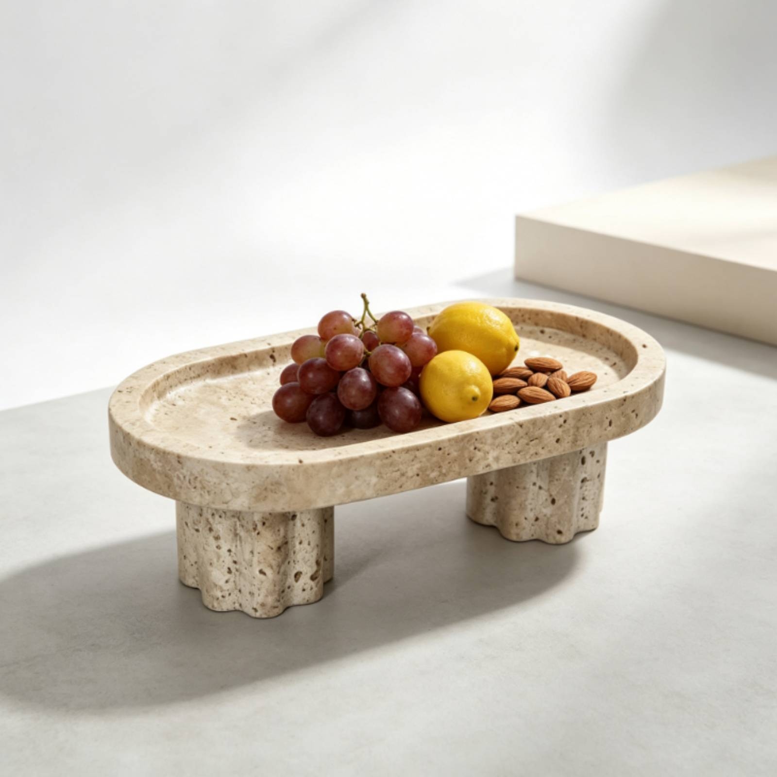 Travertine Tray Decorative Sto - огляд і ціна Travertine Tray Oval